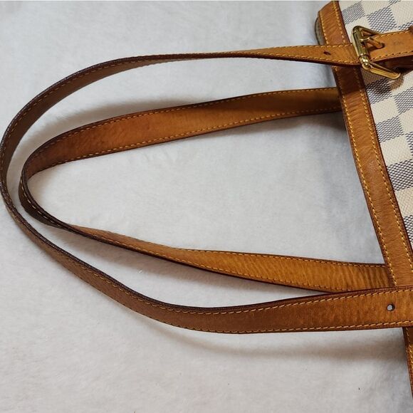 Authentic Louis Vuitton Damier Azur Hampstead MM with Dust Bag - Picture 10 of 17